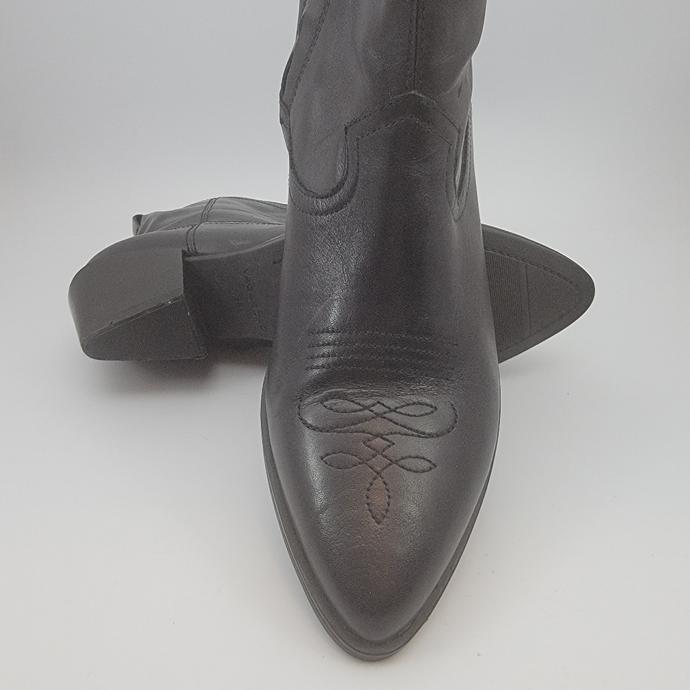 Vagabond Shoemakers Emily Western Booties Black Leather - Excellent Condition - Picture 2 of 10